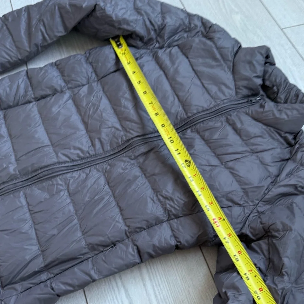 TKEQ The EZ Packable goose Down Jacket Nickel grey puffer lightweight small coat - Picture 6 of 9